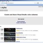 Download and Share Visual Studio Color Schemes