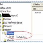 SQL Serever Replication – Setup and configure the Publication on SQL Server 2000 – Part 3 of 4