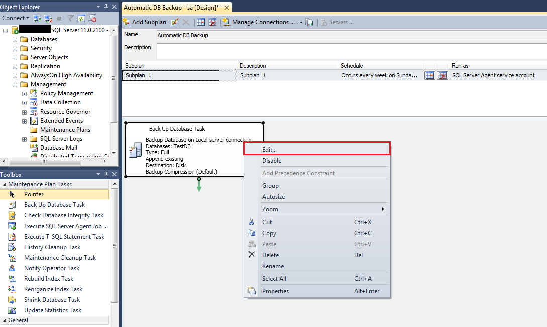 Sql Agent Backup Exec – Backing up SQL databases and transaction logs ...