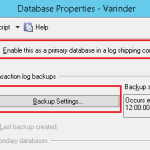 SQL Server – Log shipping for Disaster Recovery Solution